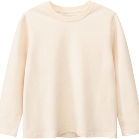 Toddler Boy Girl Long Sleeve Shirts Casual Kids Cotton Crewneck Solid Tee Tops Blouse Fall Winter T Shirt Boys for 1-8 Years
