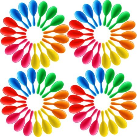 66 Packs Neon Maracas Mini Mexican Maracas Party Favors Plastic Maracas Shakers Noisemaker Toys for  Fiesta Birthday Musical Instrument Party Decorations Supplies, 6 Colors