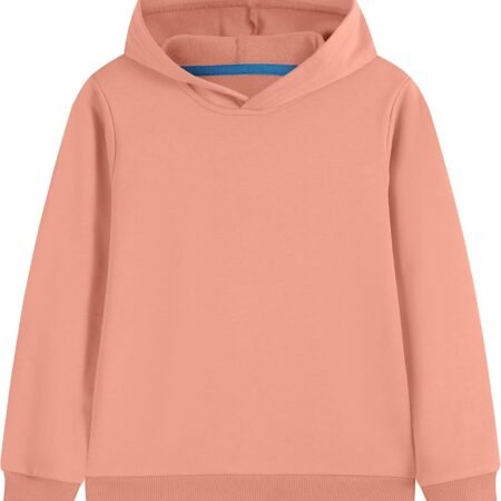 Cotton Kids Hoodie Sweatshirt Midweight Long Sleeve Pullover Boys Girls Tops Clothes for Toddlers(Age 2-14)